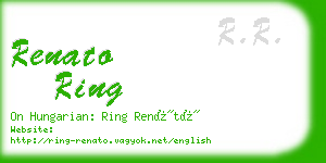 renato ring business card